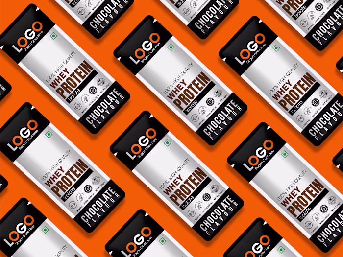 PRODUCT PACKAGING-LABEL DESIGN WITH 3D MOCKUP