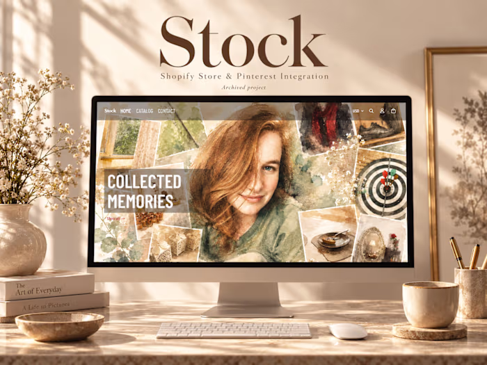 Stock - Shopify Store & Pinterest Integration