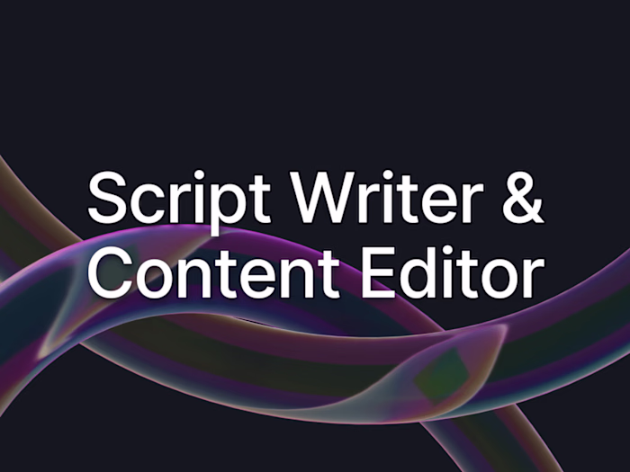 Professional Script Writing