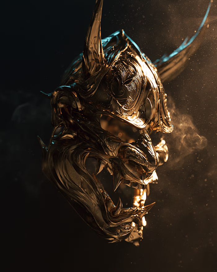 KAISHIKU · Eight Gates of Shadow · Mask Concept Art