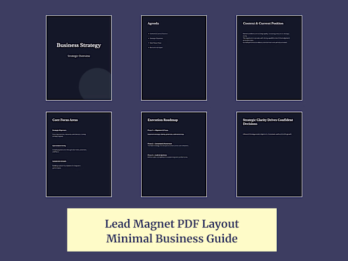 Lead Magnet PDF Design —