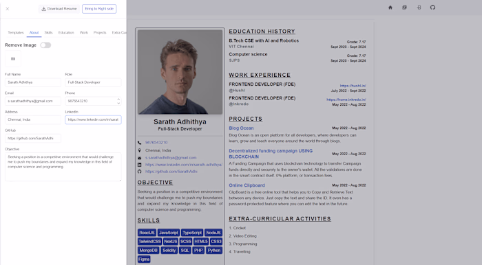 ResFolio - Resume Builder