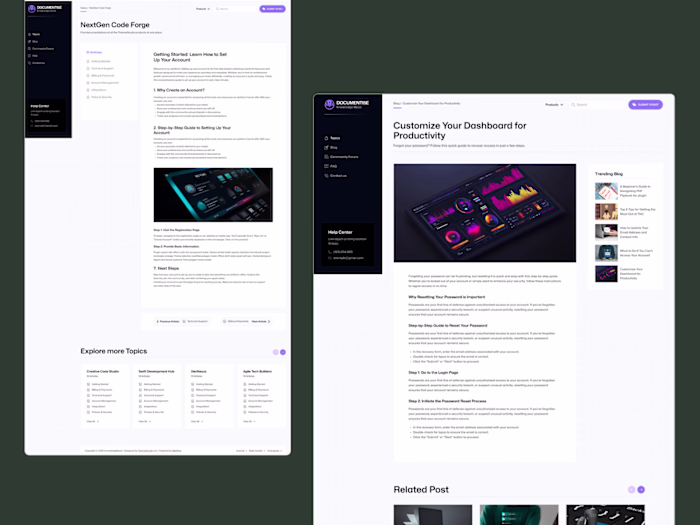 Documentise - Documentation Website Template