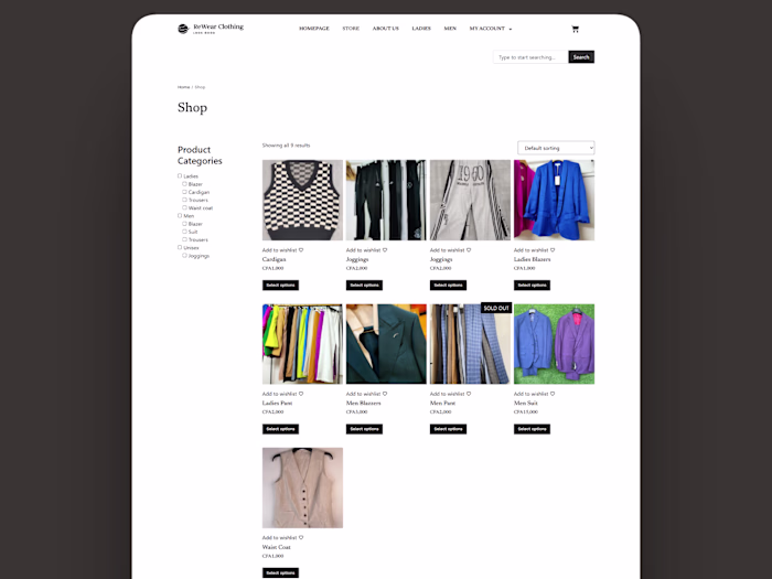 An e commerce store built