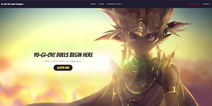 Yu-Gi-Oh! Deck Manager — Database Interattivo