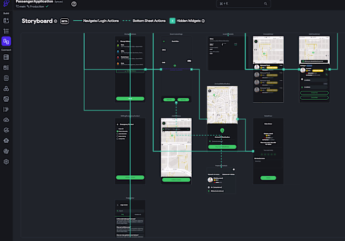 Ride app in progress! Built with @FlutterFlow (https://x.com...