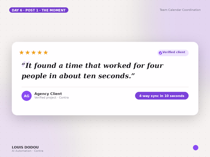 “It found a time that
