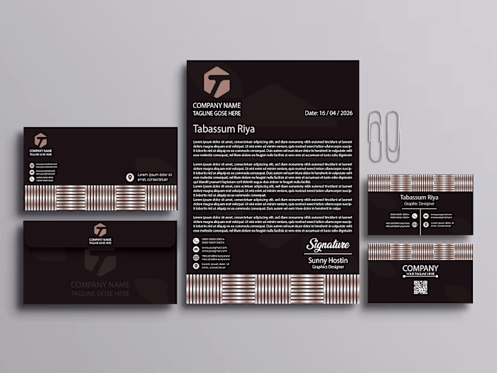 ✨ Modern Corporate Stationery Design
A