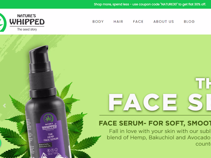 eCommerce website for Cosmetic Products