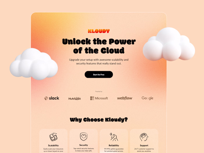 just made this landing page