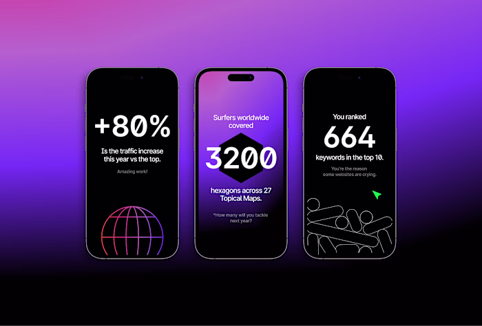 Surfer Unwrapped 2024 Brand Storytelling Campaign
