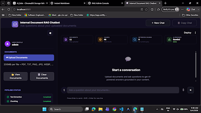 Built an Internal Document RAG