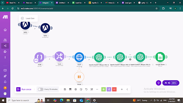 Lead Generation System Using Make.com
