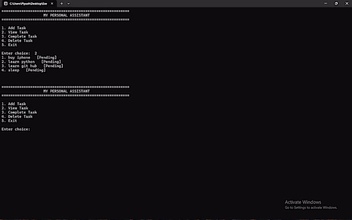 A Python-based command-line personal assistant