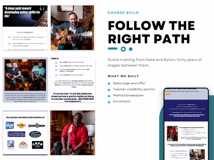 Kajabi Course & Community Setup for Guitar Instructors