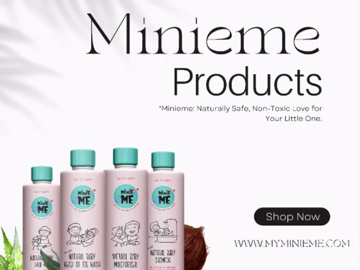 Led creative strategies for Minieme, a baby skincare brand