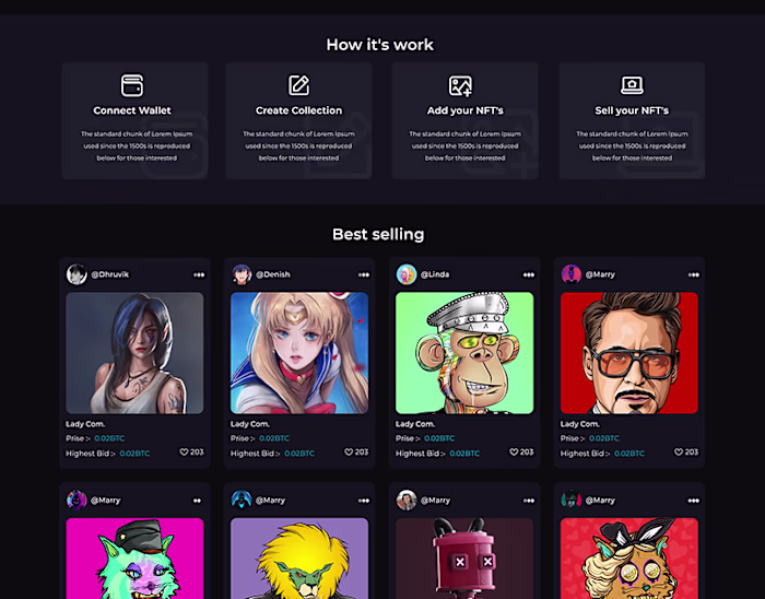 Discover, buy, and sell unique digital assets