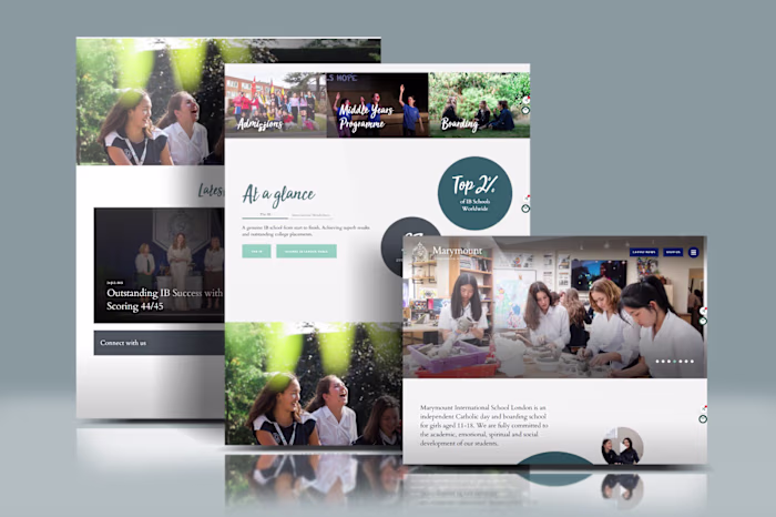 International School Website & Boarding Admissions Journey