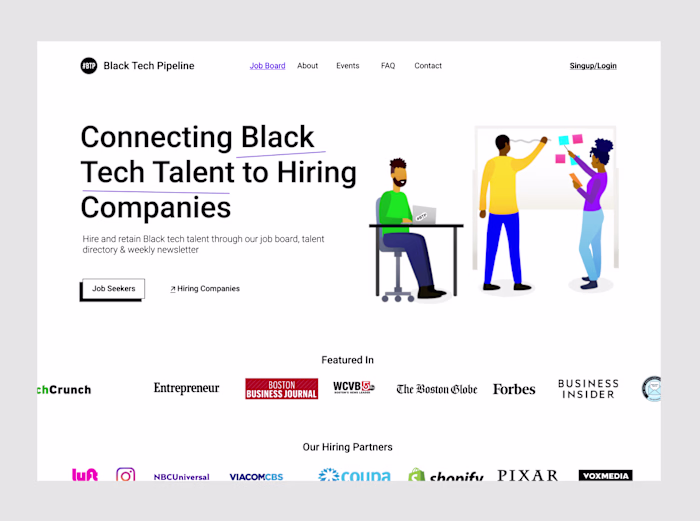 Recruiting website modern redesign 
