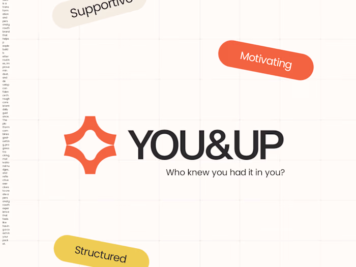Visual Identity for You&Up YOU&UP is a transformation and pe...
