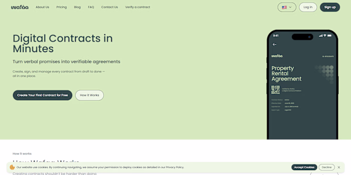 Built Wafaa, a digital contract