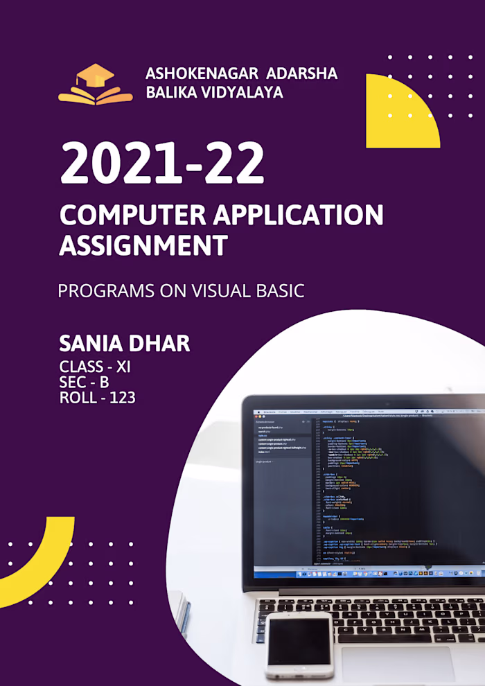 Assignment cover page