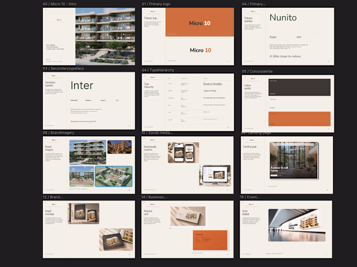 Brand design - Micro 10 - residential complex