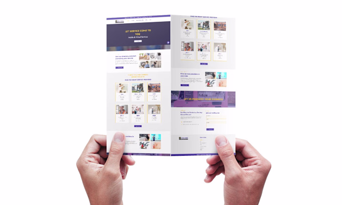 Wix landing page design