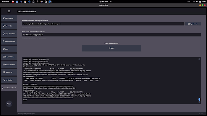 Apara Data Analysis Desktop App