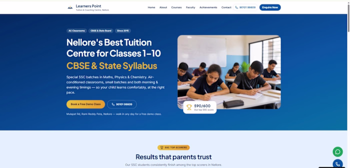 A modern, conversion-focused website for