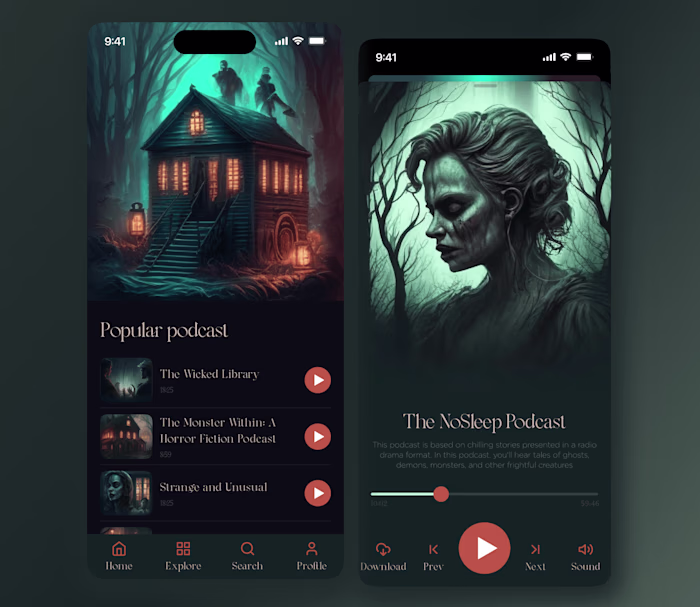 Bringing Terror to Life: A Mobile App for Horror Podcasts