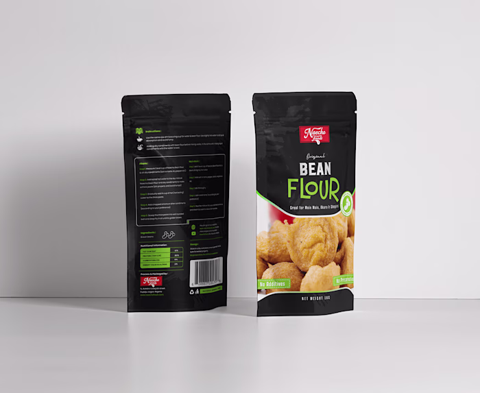 Naecho Bean Flour Stand Up pouch Design