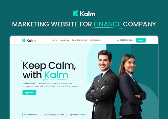 Kalm is a clean, fast-loading