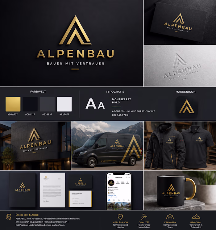 Complete brand identity concept for