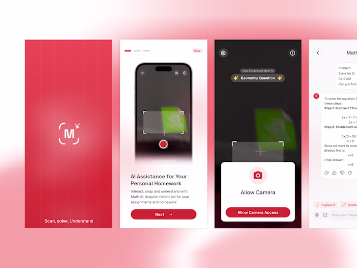 AI Homework App — Scan, Solve & Understand