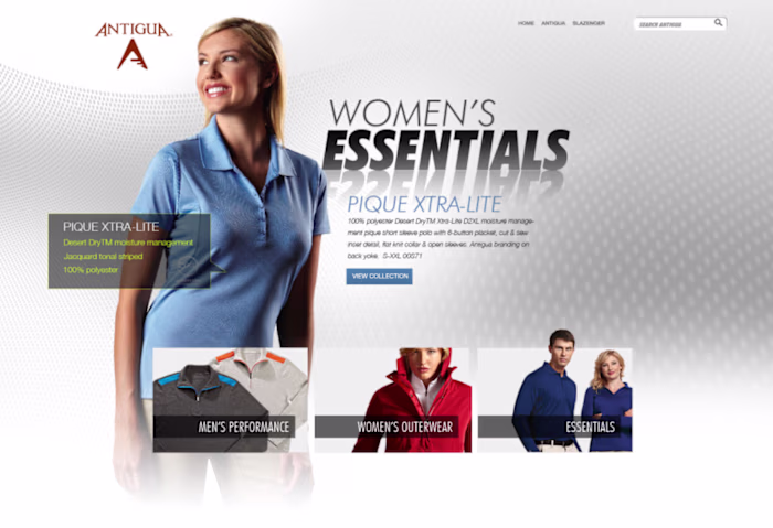 Antigua Golf Apparel — custom