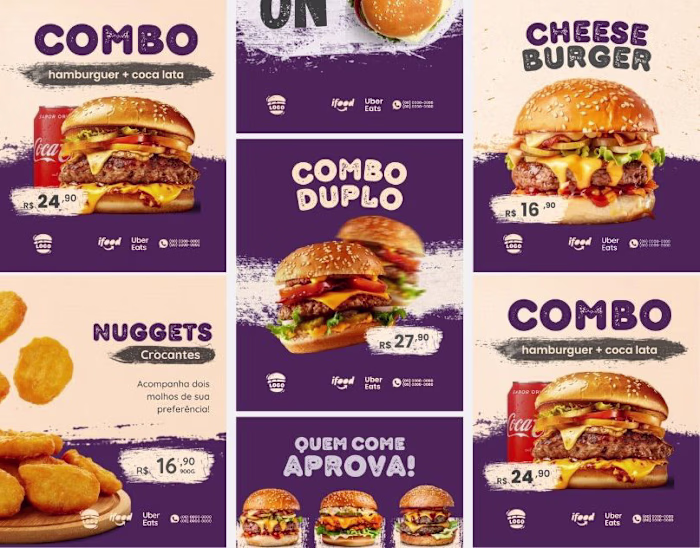 Fast-Food Restaurant Digital Menu and Social Media Campaign