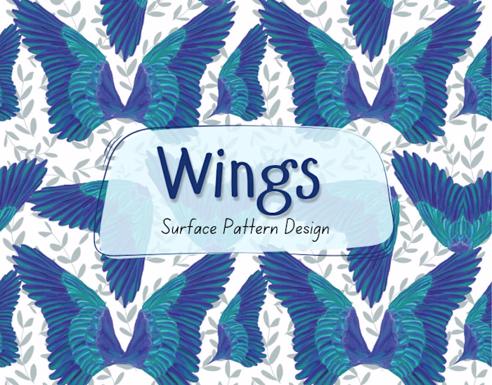 Wings : Textile Print Design