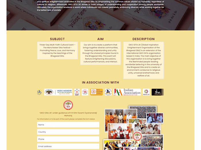 GIEO Gita - Global Inspiration Enlightment of the Bhagwat Gita