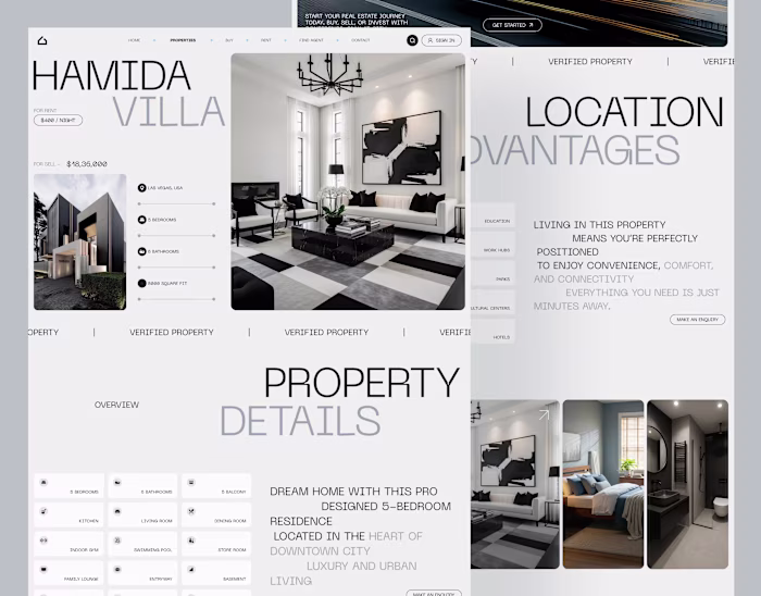 Real Estate Property detail page City Arcade