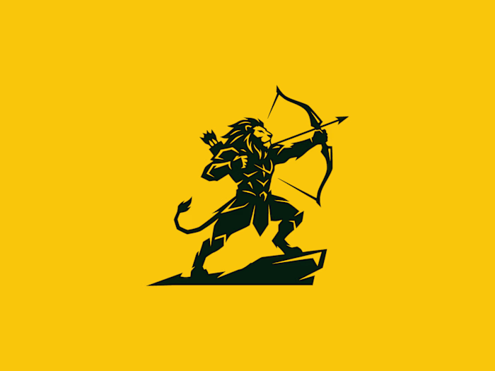 Archer Lion Vector Logo Available