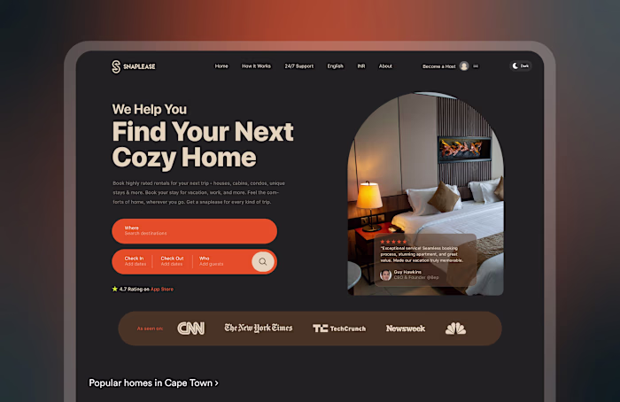 Snaplease Website Design and Development