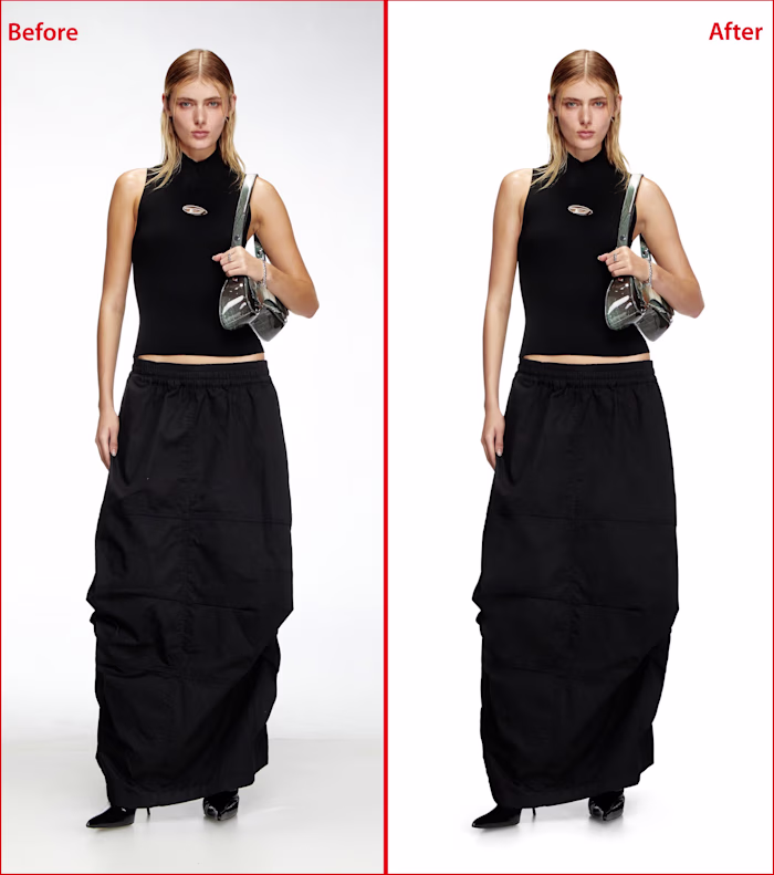 Black Outfit Before & After
