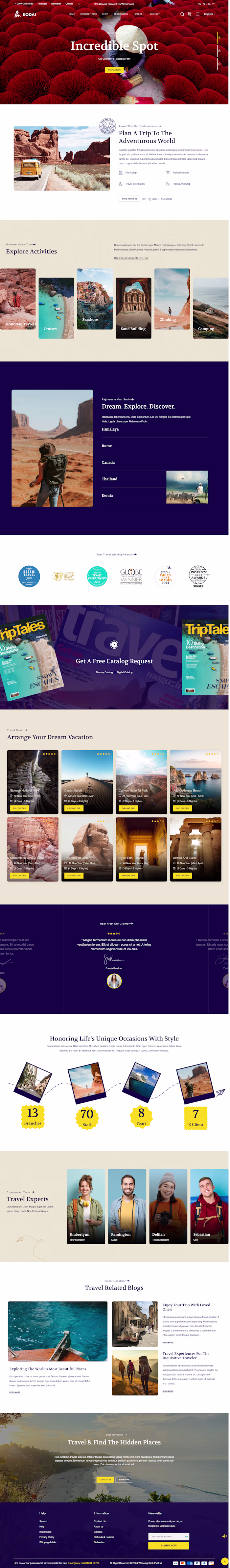 Shopify Travel Store
