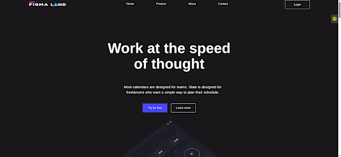 Slate Landing Page Development