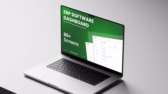 ERP Software Dashboard Design