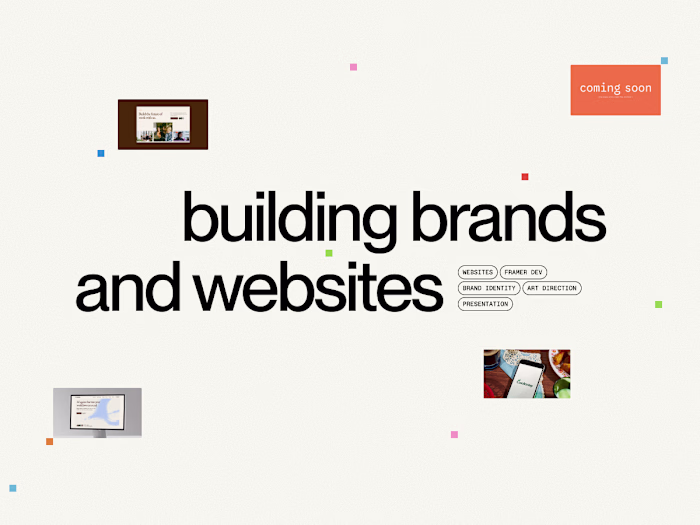 Independent Designer Portfolio Design and Framer Development