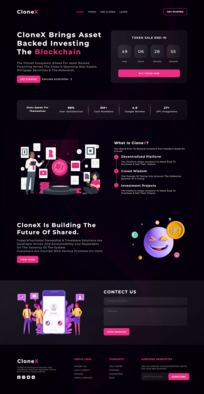 NFT Website UI Design