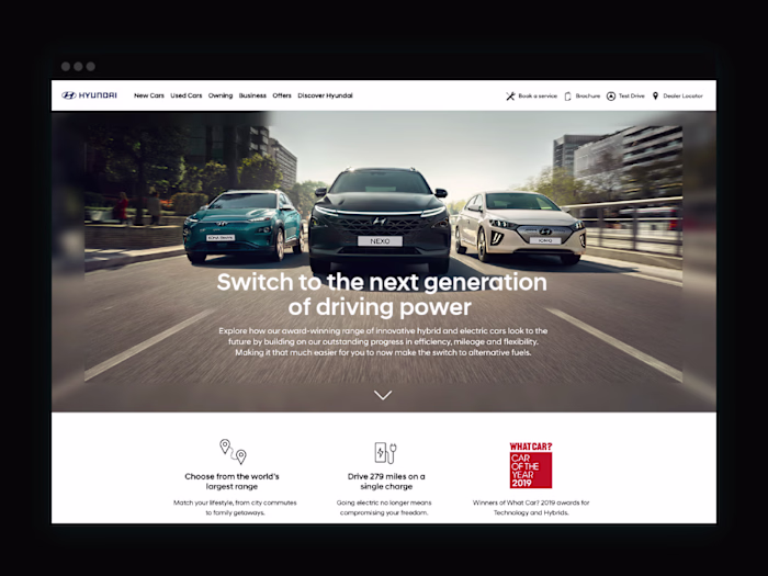 Hyundai – Landing page EV-Hybrid