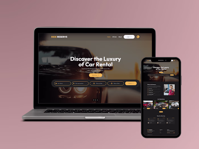 Ride Reserve | Car Rental Platform